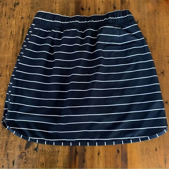 Slazenger Navy White Nautical Striped Golf Skort Skirt Sz XS - Picture 4 of 10